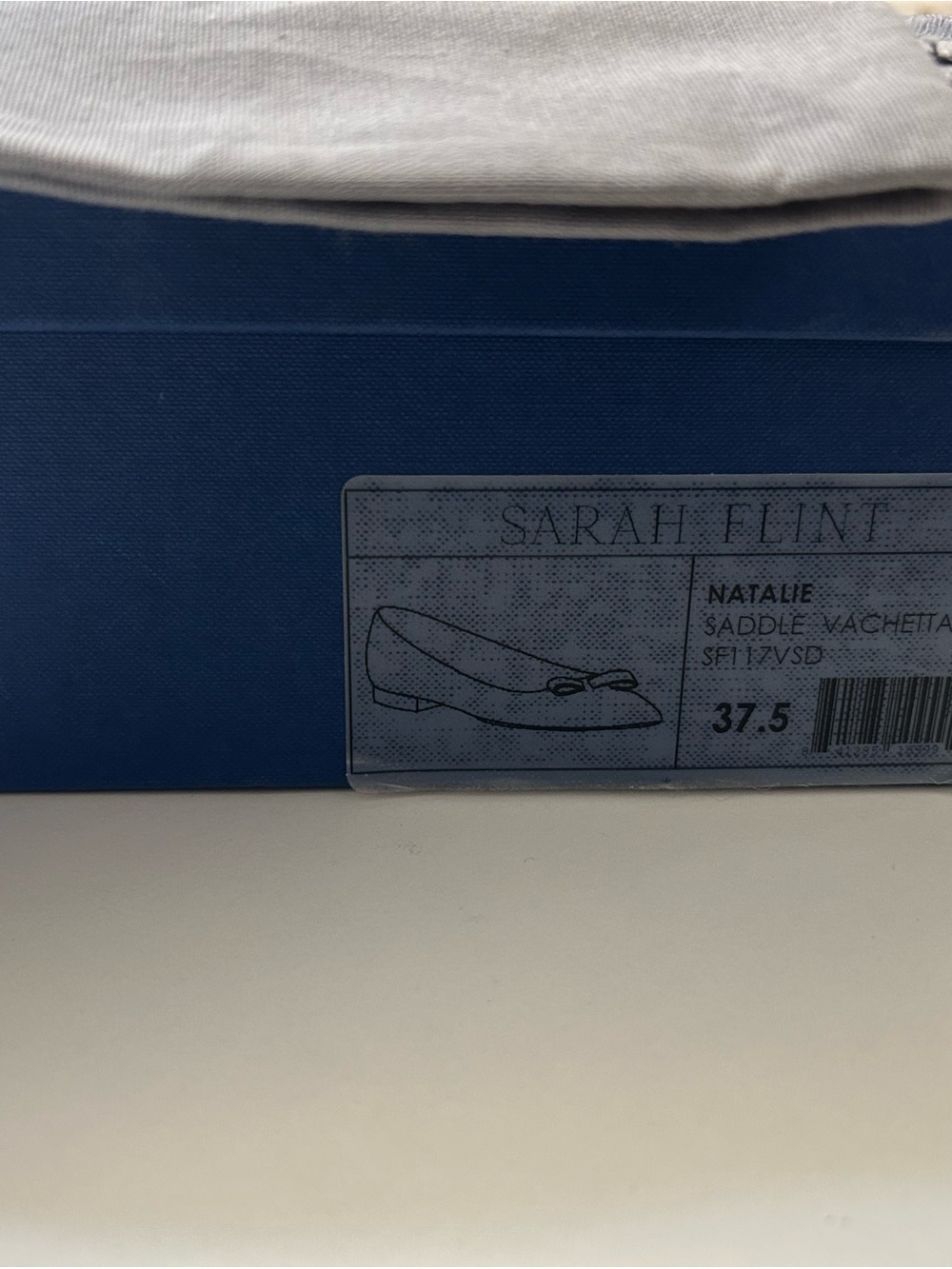 Sarah Flint Natalie Pointed-Toe Bow Flats Women’s Size 37.5, Saddle Vachetta - Picture 6 of 7